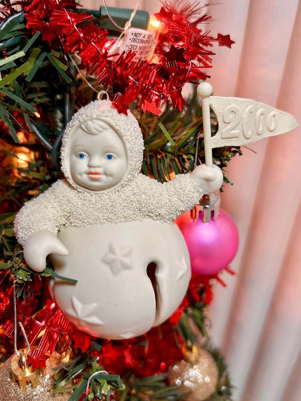 Department 56 Snowbabies Friendship Club 2000 Jinglebaby Ornament New